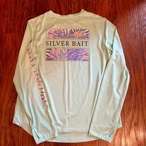 Silver Bait Women’s Green Long Sleeve Tee Fishing Shirt